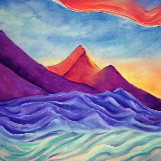 Image similar to waves of mountains