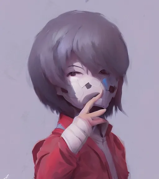 Prompt: beautiful little boy anime character inspired by jason voorhees, art by rossdraws, wlop, ilya kuvshinov, artgem lau, sakimichan and makoto shinkai, concept art, anatomically correct, extremely coherent, realistic, mask, smooth, hd, red eyes