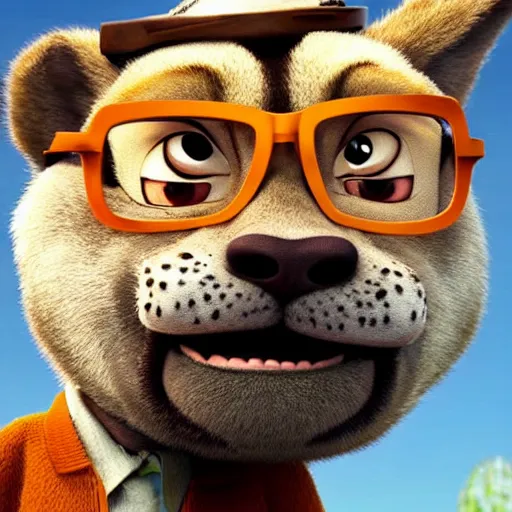 Prompt: walter white as a zootopia character