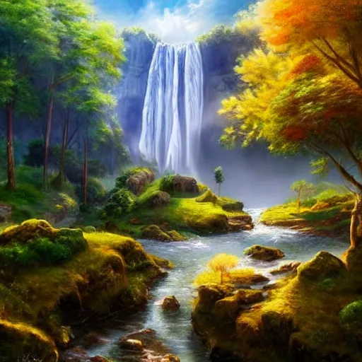 the most beautiful panoramic landscape, oil painting, | Stable Diffusion