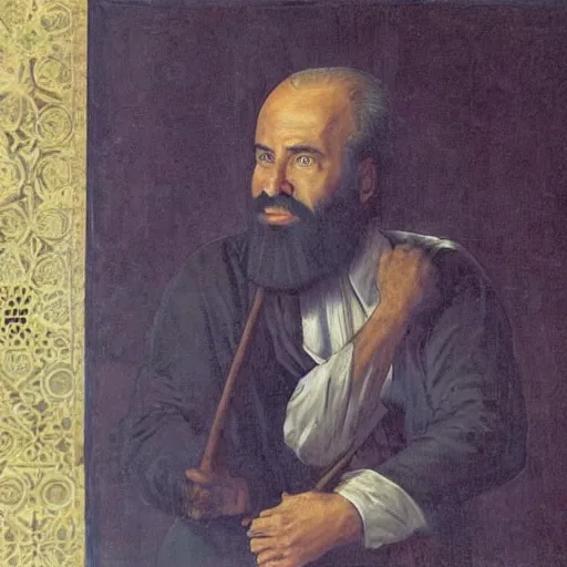 Prompt: joe biden as mujahideen in 1 7 th century islamic art