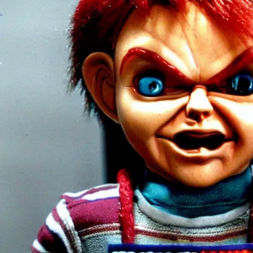 Prompt: Chucky the killer doll from the movie Child's Play