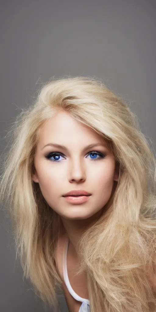 Image similar to photograph of a pretty blond woman