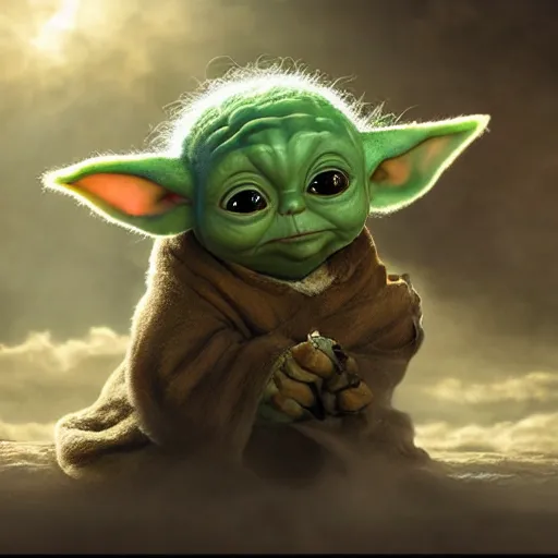 Image similar to gizmo mogwai and baby yoda are best friends, cinematic composition, epic dramatic lighting, realistic, hyperdetailed, photorealistic, photograph, epic scale by gaston bussiere