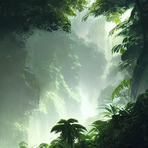 Image similar to jungle by greg rutkowski