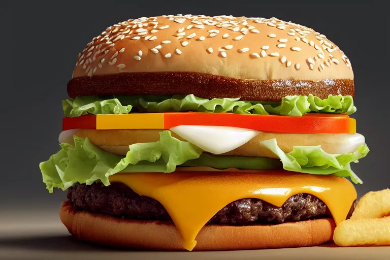 Prompt: The new mcdonalds tooth burger
