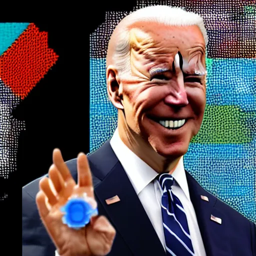 Image similar to Joe Biden made of Bionicles