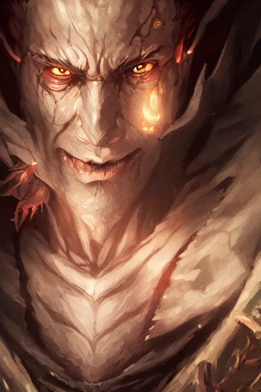 Prompt: dungeons and dragons evil dragon character closeup portrait, dramatic light, dungeon background, 2 0 0 mm focal length, painted by stanley lau, painted by greg rutkowski, painted by stanley artgerm, digital art, trending on artstation