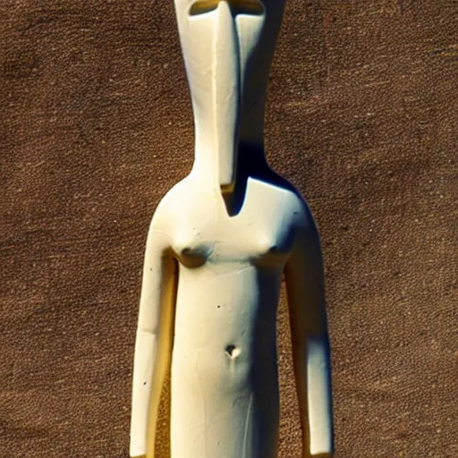 Image similar to cycladic figurine