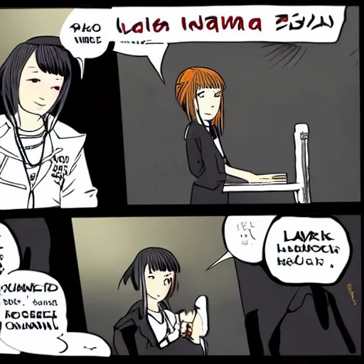 Image similar to lain iwakura by Kate Beaton