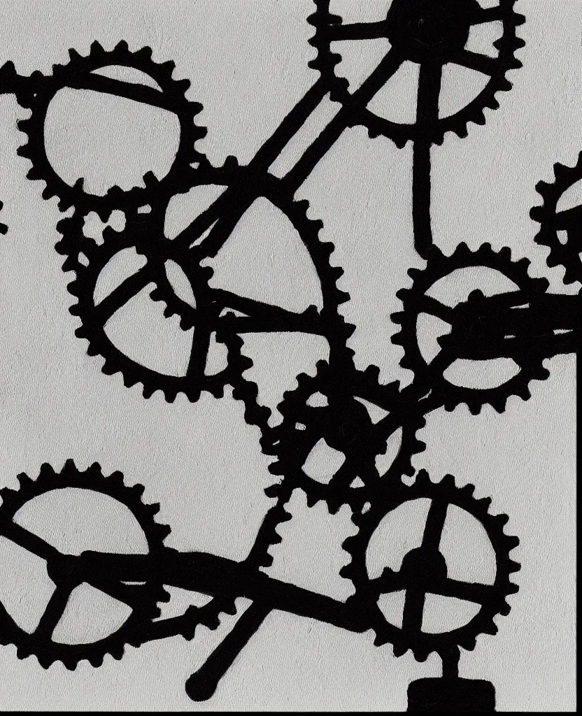 Prompt: cog video still frames of a painting of a hand writing a letter, war in background, stop motion, minimal, black and white, painted by escher