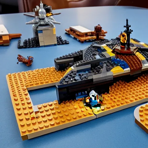 Image similar to lego set of dune part one