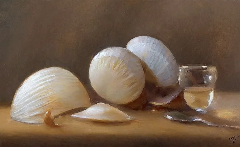 Image similar to Beautiful alchemy seashell. By Konstantin Razumov, highly detailded