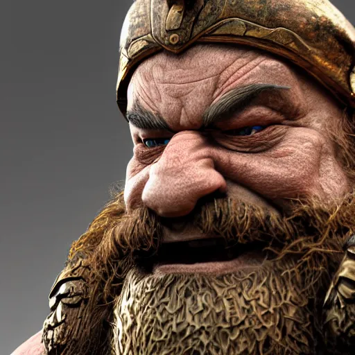 Image similar to a fantasy cinematic shot of a dwarf berserker, close up, face, warhammer, dnd, fighting monsters, octane render, hyperreal, 8 k