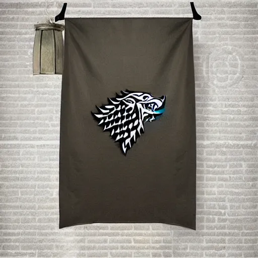 Prompt: game of thrones house banner loon