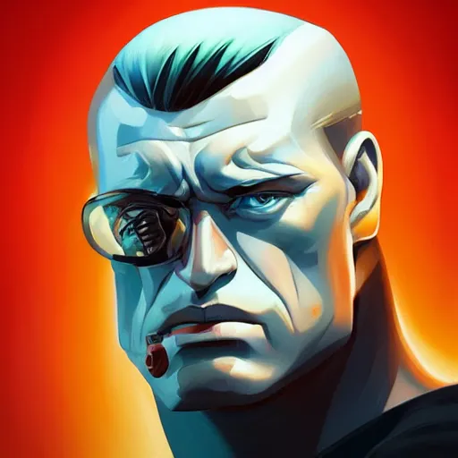 Image similar to face icon stylized minimalist t - 8 0 0, loftis, cory behance hd by jesper ejsing, by rhads, makoto shinkai and lois van baarle, ilya kuvshinov, rossdraws global illumination