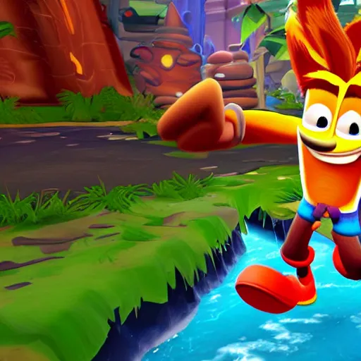 Image similar to crash bandicoot, sydney level, playstation 7