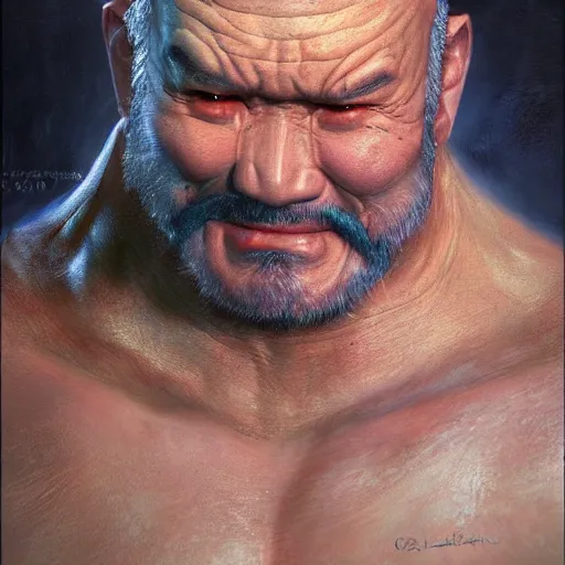Image similar to Heihachi Mishima from Tekken, closeup character portrait art by Donato Giancola, Craig Mullins, digital art, trending on artstation