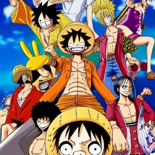 Image similar to all one piece character fighting in a theater