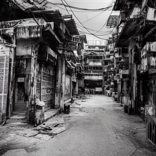 Image similar to streets of kowloon walled city