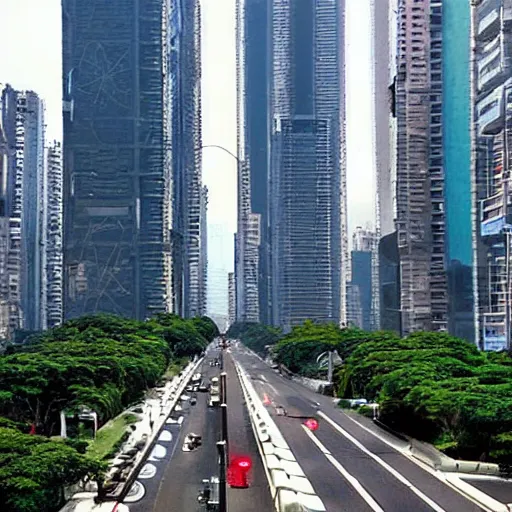 Prompt: avenida paulista in the year 2 0 7 0, sci fi