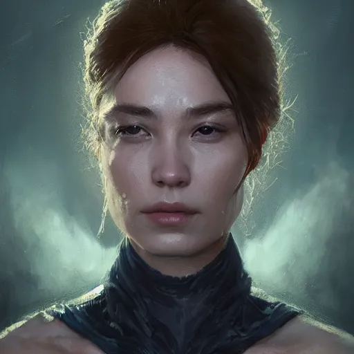 Image similar to a fancy portrait of an attractive lizard women by greg rutkowski, sung choi, mitchell mohrhauser, maciej kuciara, johnson ting, maxim verehin, peter konig, 8 k photorealistic, cinematic lighting, hd, high details, dramatic, dark atmosphere, trending on artstation