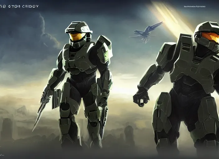Image similar to halo high charity render by blur studios. concept art contest winner.