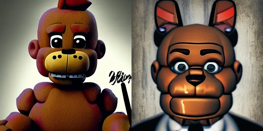 Prompt: fnaf tony soprano scary 4k hd