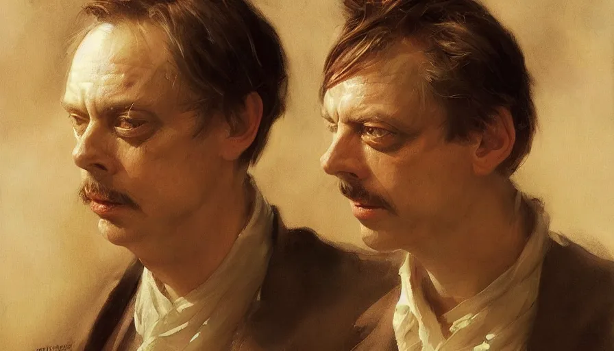 Image similar to beautiful portrait of anthropomorphic loaf of bread steve buscemi, art by anders zorn, wonderful masterpiece by greg rutkowski, beautiful cinematic light, american romanticism thomas lawrence, greg rutkowski