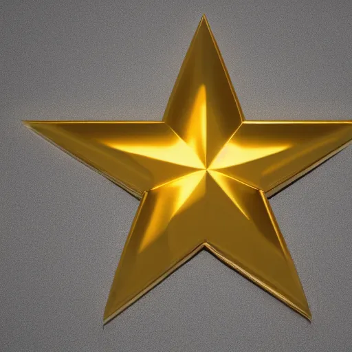 Prompt: a golden star on a board, digital art, octane engine, detailed render, dynamic lighting, 4 k