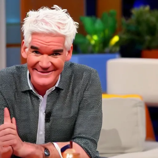 Prompt: Philip Schofield realising he is gay