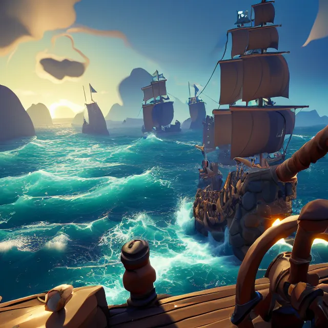 Prompt: sea of thieves, detailed, 4 k