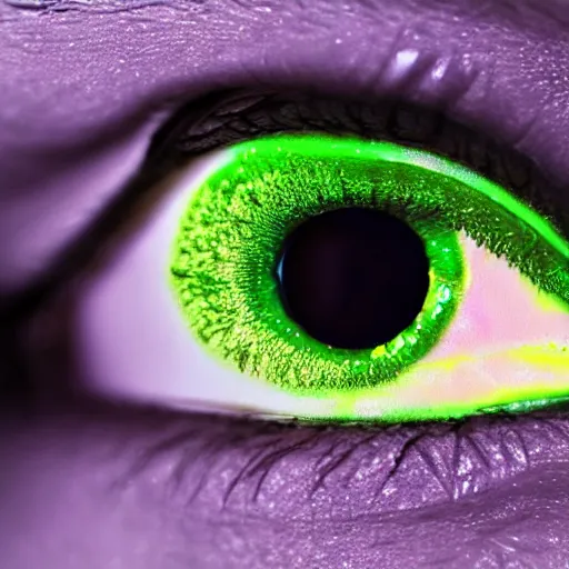 Image similar to green substance that makes your eyes wierd