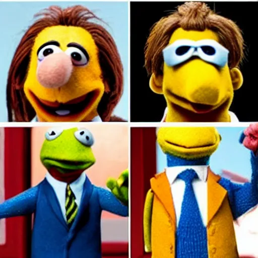 Image similar to Bob Odenkirk as Saul Goodman in the muppets