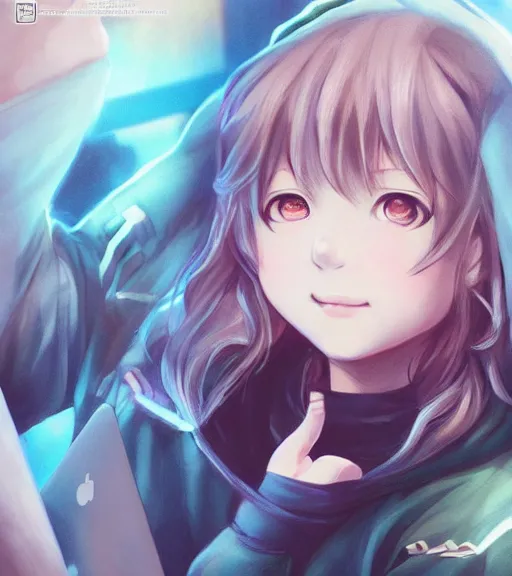 Image similar to chiaki nanami from danganronpa intensely gaming, a japanese girl with pale bobbed hair and a hoodie, gamer, awesome, art by stanley lau, artgerm, rossdraws, ross tran, sakimichan, cyarine, beautiful art