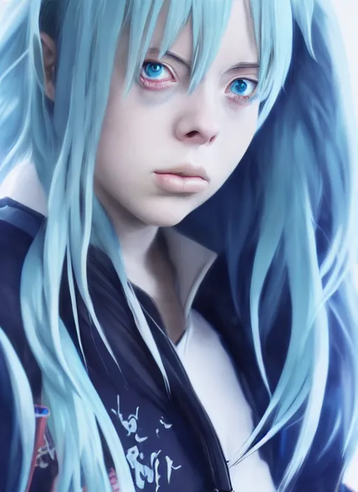 Prompt: billie eilish as anime character, ultra detailed, trending on artstation, concept art, octane render, unreal engine,