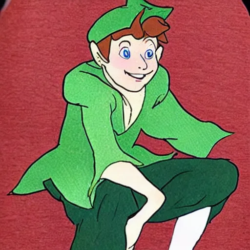 Image similar to peter pan as an old guy.