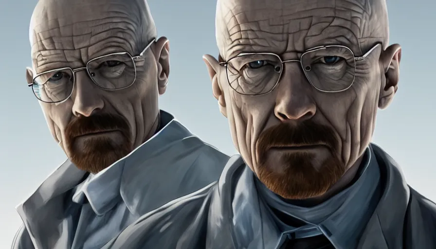 Image similar to Walter White as Doctor Who, hyperdetailed, artstation, cgsociety, 8k