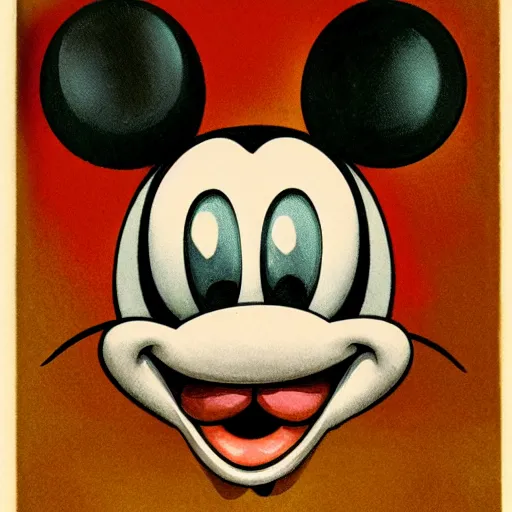 Image similar to front view of a demonic mickey mouse with compound eyes, symmetrical, photo by jean - baptiste monge!!!!!!!!!!!!!!!!!!!!!!!!!!!