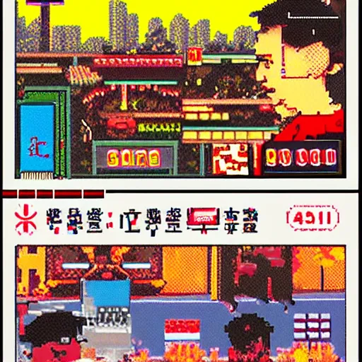 Image similar to USA vs Hong Kong, Atari, video game, gameplay, retro, graphics, 8-bit,