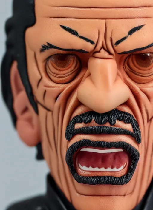 Image similar to danny trejo, an nendoroid of danny trejo figurine, realistic face, detailed product photo