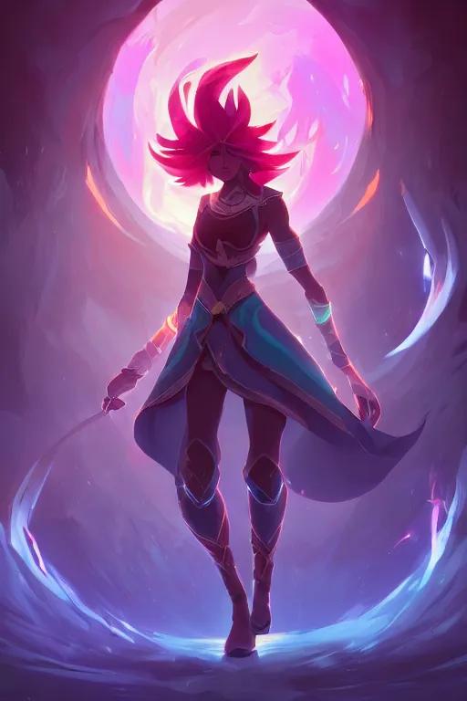 Prompt: taliyah league of legends wild rift hero champions arcane magic digital painting bioluminance alena aenami artworks in 4 k design by lois van baarle by sung choi by john kirby artgerm style pascal blanche and magali villeneuve mage fighter assassin