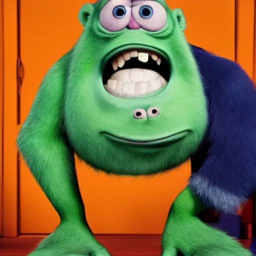 Image similar to boris johnson in monsters inc