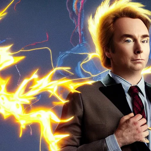 Prompt: jimmy mcgill going super sayian