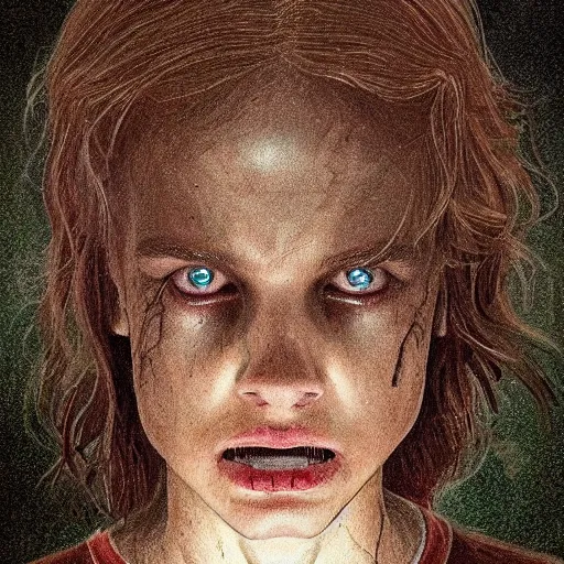 Prompt: vecna from stranger things, artstation hall of fame gallery, editors choice, #1 digital painting of all time, most beautiful image ever created, emotionally evocative, greatest art ever made, lifetime achievement magnum opus masterpiece, the most amazing breathtaking image with the deepest message ever painted, a thing of beauty beyond imagination or words