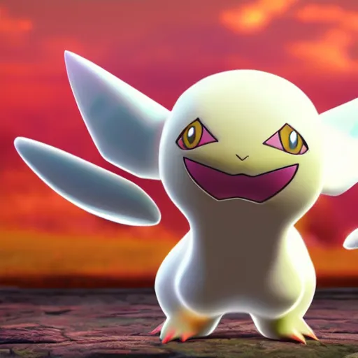 Image similar to new pokemon that doesn't exist, 3 d rendered
