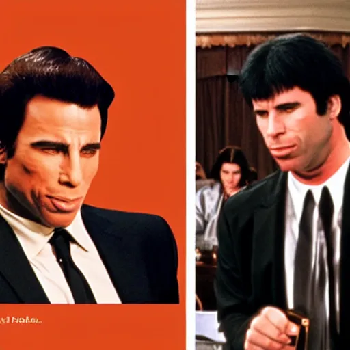 Image similar to confused John Travolta Pulp Fiction in the Supreme Court