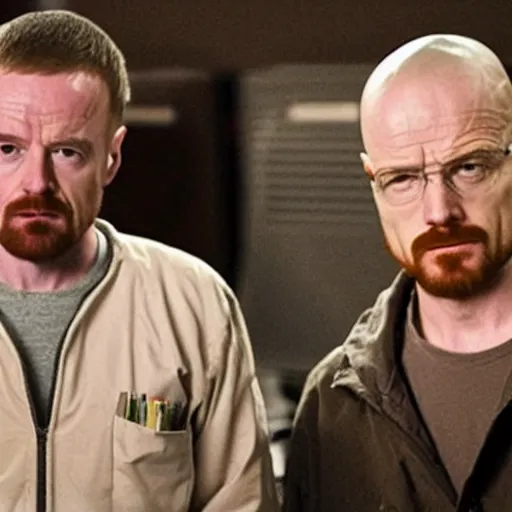 Image similar to walter white and jesse pinkman muckbang