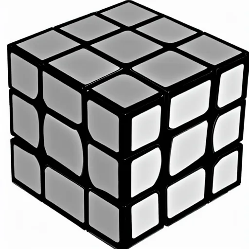 Image similar to a rubix cube made of lightning