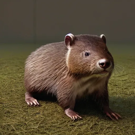 Image similar to hyperrealistic dslr film still of justin bieber disguised as north american beaver, stunning 8 k octane comprehensive 3 d render, inspired by istvan sandorfi & greg rutkowski & unreal engine, perfect symmetry, dim volumetric cinematic lighting, extremely hyper - detailed, incredibly real lifelike attributes & flesh texture, intricate, masterpiece, artstation, stunning